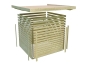 Preview: Woodfeeling Gartenhaus Askola 4 naturbelassen inkl. Schleppdach 240 cm