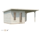 Preview: Palmako Premium Gartenhaus Modell Grace 8,1 + 8,1 m²