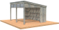 Preview: Palmako Pavillon Nova 13,0 m² Kit Natur Unbehandelt 502 cm x 396 cm