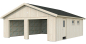Preview: Palmako Garage Andre 44,7 m² ohne Tor Unbehandelt 665 cm x 739 cm