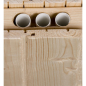Preview: Weka Elementsauna Varberg 1 mit Eckeinstieg und Holztür - 68 mm
