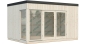 Preview: Palmako Holz-Gartenhaus Solveig 13,6 Natur 452 cm x 330 cm