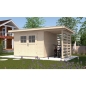 Preview: Weka Gartenhaus 179 A inkl. 150 cm Anbau - 28 mm in zwei Grössen