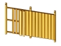 Preview: Rückwand 550x180cm aus Deckelschalung