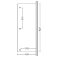 Preview: Terrassenüberdachung Rimini Douglasie-mit Mittelpfosten B:648 x T:250cm