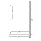 Preview: Terrassenüberdachung ANDRIA Leimholz B541 x T350cm mit Mittelpfosten