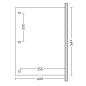 Preview: Terrassenüberdachung ANDRIA Leimholz B541 x T400cm mit Mittelpfosten