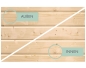 Preview: Karibu Hybrid-Gartenhaus Merkur A - 19mm Elementhaus - 2-Raum-Gartenhaus - Pultdach - natur/grau