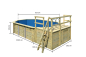 Preview: Karibu Gartenpool Modell 4 Variante C