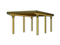 Preview: Skanholz 120er Doppel-Carport Spessart 611x604cm