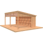 Preview: Palmako Pavillon Nova 21,5 m² Kit Natur Unbehandelt 602 cm x 396 cm