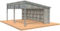 Preview: Palmako Pavillon Nova 21,5 m² Kit Natur Unbehandelt 602 cm x 396 cm