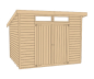 Preview: Weka 19 mm Gartenhaus 325 A 198 x 194 cm in Natur oder Lasiert