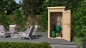 Preview: Weka 21 mm Gartenhaus/Gartenschrank 367 in 4 Farbtönen