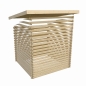 Preview: Gartenhaus Torgau 3 mit Anbaudach 230cm -40mm