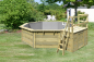 Preview: Karibu Gartenpool Modell X2 mit Terrasse in kdi