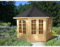 Preview: Palmako Pavillon Veronica 4 in 34mm 9,2 m² naturbelassen