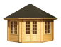 Preview: Palmako Pavillon Hanna 14,1 m² in 44mm naturbelassen
