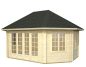 Preview: Palmako Pavillon Hanna  20,3 m² in 44mm naturbelassen