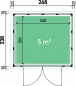 Preview: Metall-Gartenhaus Elisa 2724 Granitgrau - Kopie