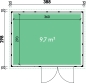Preview: Metall-Gartenhaus Emmi 3930 Weiss - Kopie