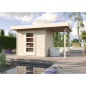 Preview: Weka Gartenhaus Designhaus wekaLine 172 A mit Anbau (150 cm) Gr. 2