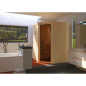 Preview: Weka Sauna Kiruna 1 mit Glastür und Eckeinstieg 230 V - 68 mm inkl. Saunaofen