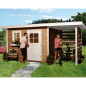 Preview: Weka 28 mm Gartenhaus Typ 170 A mit Holzlagerplatz in 3 Grössen