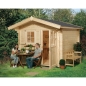 Preview: Weka Gartenhaus Premium 28FT 250x300