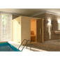 Preview: Weka Premium Massivholz-Elementsauna Kemi 4 mit Glastür - 45 mm