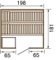 Preview: Weka Premium Massivholzsauna Bergen 1.8 - 45 mm
