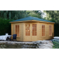 Preview: Wolff Finnhaus Gartenhaus Alba 40-A/1 u. 2-Raum Sparset inkl. Dachschindeln
