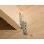 Preview: Weka Weekendhaus Typ 137 B in 45 mm mit Terrasse +Vordach, 2 Grössen