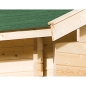 Preview: Weka Weekendhaus Typ 137 B in 45 mm mit Terrasse +Vordach, 2 Grössen