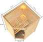 Preview: Woodfeeling Sauna Antonia - 38 mm Massivholz Aktionssauna