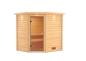 Preview: Woodfeeling Sauna Elea - 38 mm Massivholz Aktionssauna
