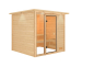 Preview: Woodfeeling Sauna Jutta - 38 mm Massivholz Aktionssauna