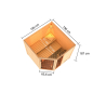 Preview: Woodfeeling Sauna Tabea - 38 mm Massivholz Aktionssauna