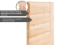 Preview: Woodfeeling Sauna Tabea - 38 mm Massivholz Aktionssauna