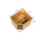 Preview: Woodfeeling Sauna Bodo - 68 mm Aktionssauna