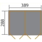 Preview: Weka 20 mm Flachdachschuppen 607 Lagerhaus 3
