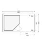 Preview: Woodfeeling Gartenhaus Schwandorf 3/5 mit Anbau 240 cm