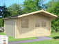 Preview: Palmako Blockbohlenhaus Britta 14,6 m² 40 mm naturbelassen