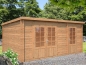 Preview: Palmako Blockbohlenhaus Ella 13,1 m² 28 mm naturbelassen