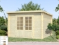 Preview: Palmako Blockbohlenhaus Ella 8,7 m² 28 mm naturbelassen