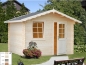 Preview: Palmako Blockbohlenhaus Emma 4,6 m² 28 mm naturbelassen