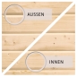 Preview: Gartenhaus Torgau 3 mit Anbaudach 230cm + Rückwand+Seitenwand in 40mm