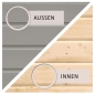 Preview: Woodfeeling Gartenhaus Schwandorf 3/5 mit Anbau 240 cm