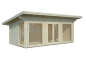Preview: Palmako Blockbohlenhaus Heidi 19,7 m² 70 mm naturbelassen