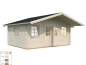 Preview: Palmako Blockbohlenhaus Helena 15,1 m² 70 mm naturbelassen